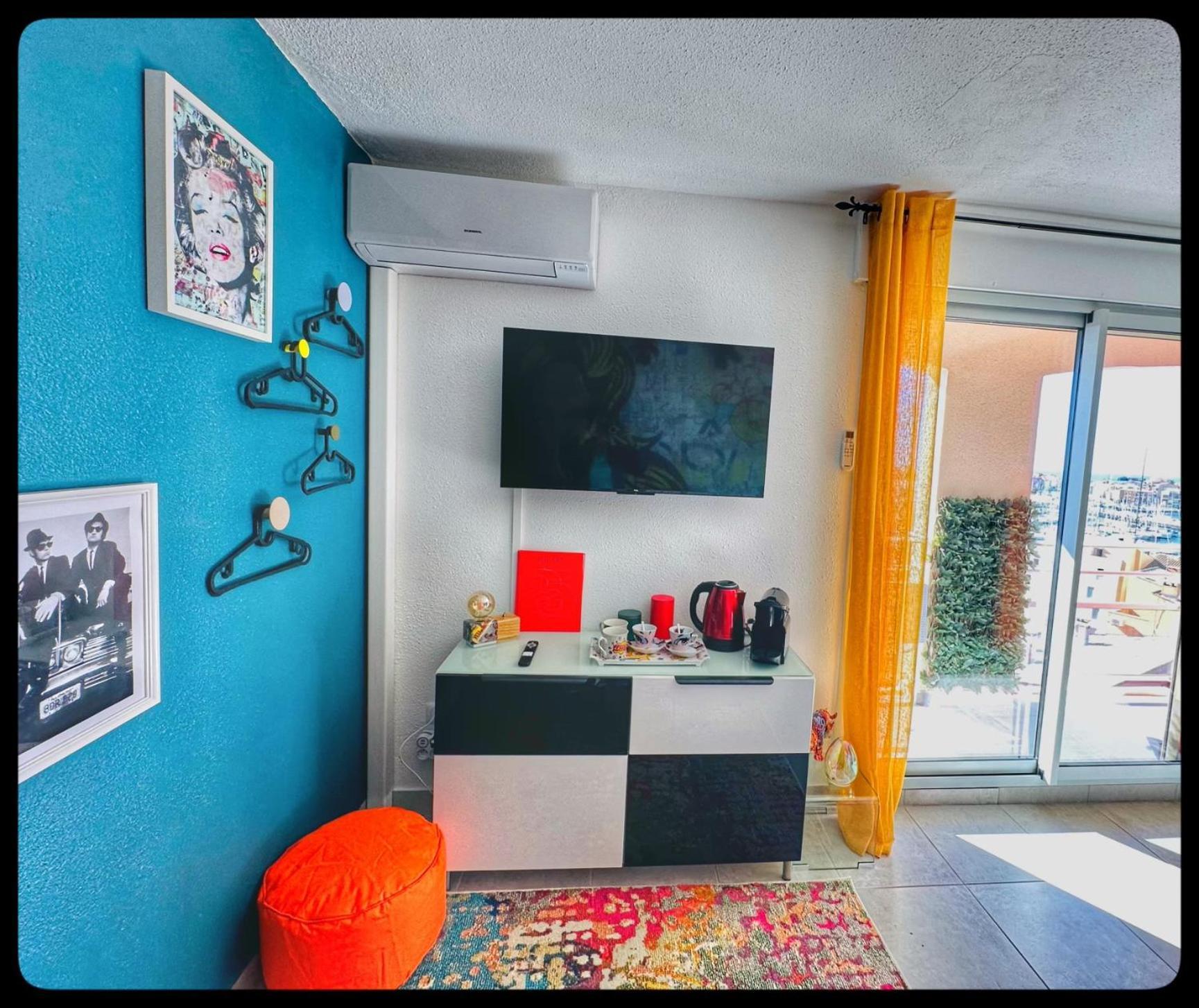 Centre Port,Vue Panoramique,Clim,Balcon,Wifi Appartement Agde Buitenkant foto