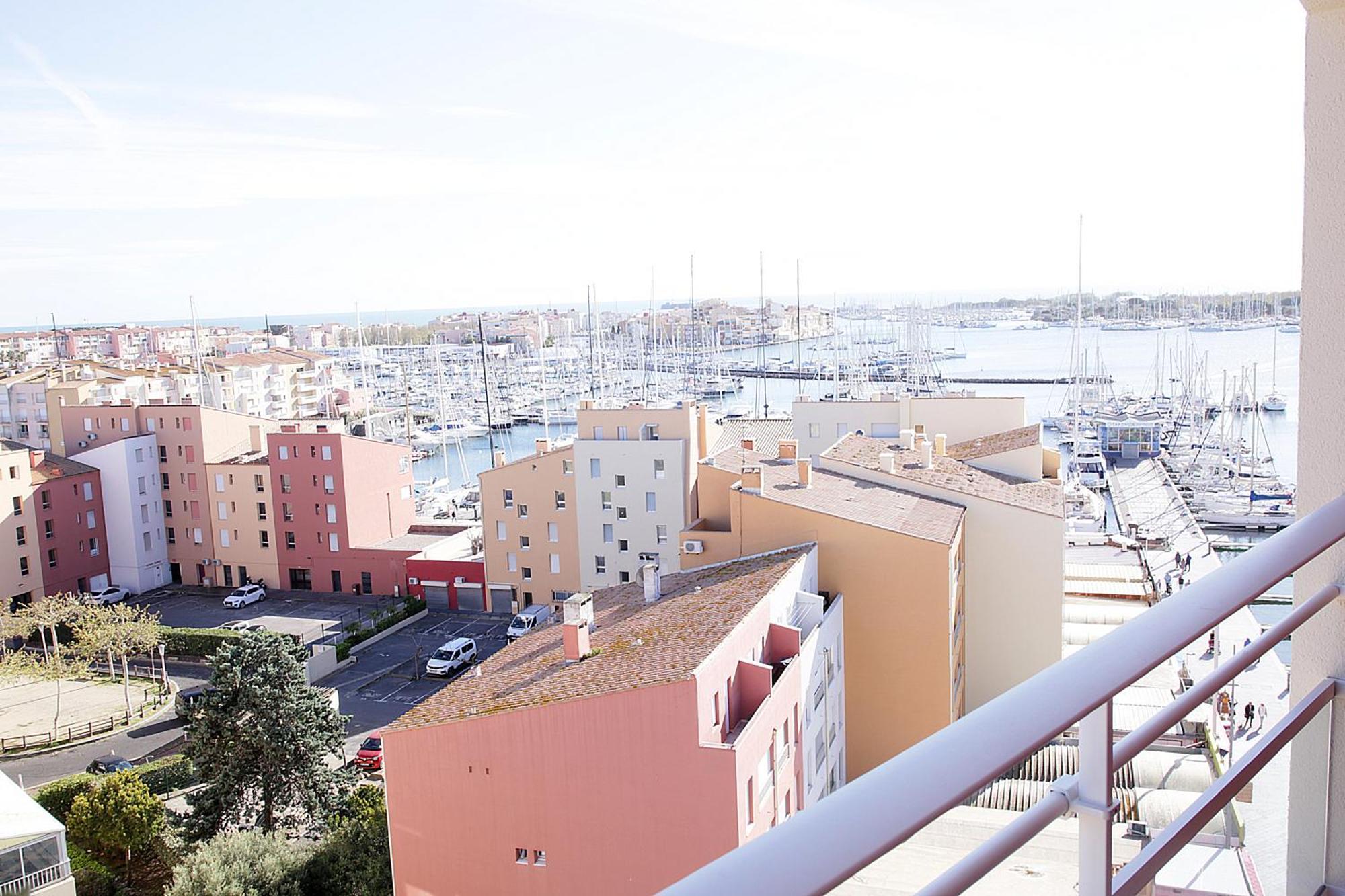 Centre Port,Vue Panoramique,Clim,Balcon,Wifi Appartement Agde Buitenkant foto