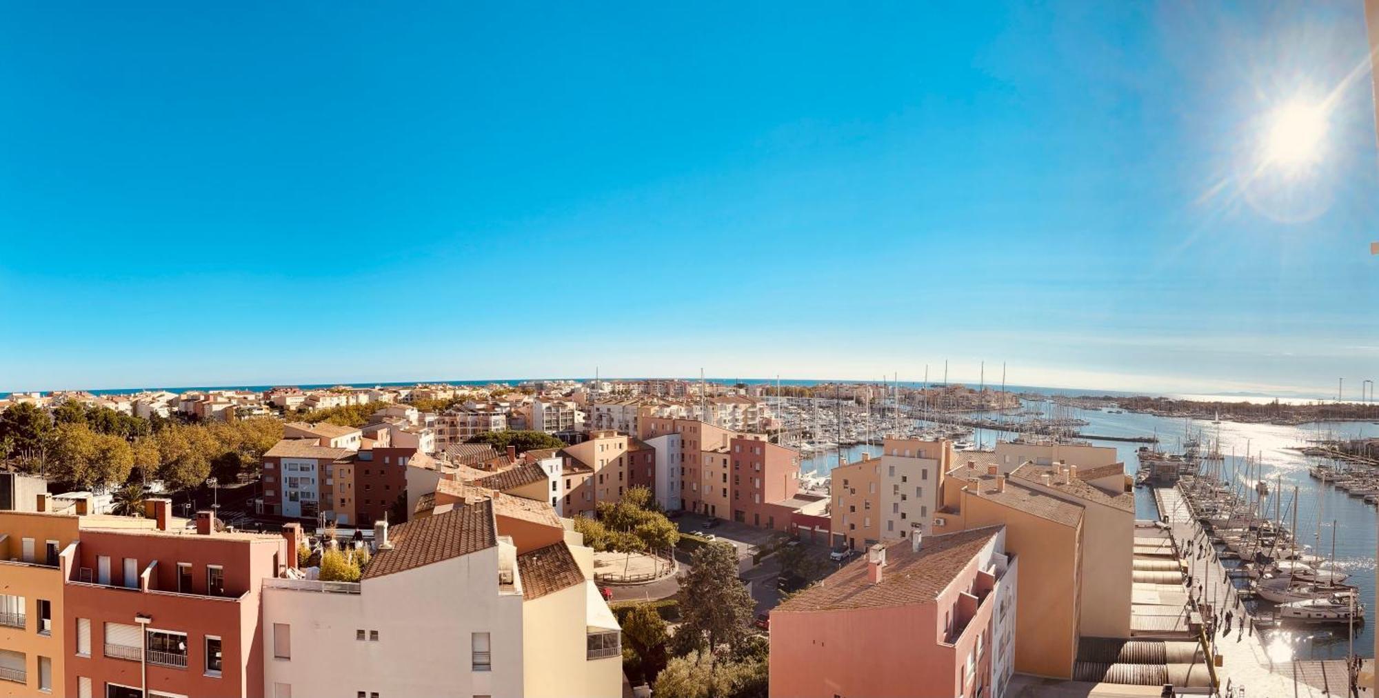 Centre Port,Vue Panoramique,Clim,Balcon,Wifi Appartement Agde Buitenkant foto