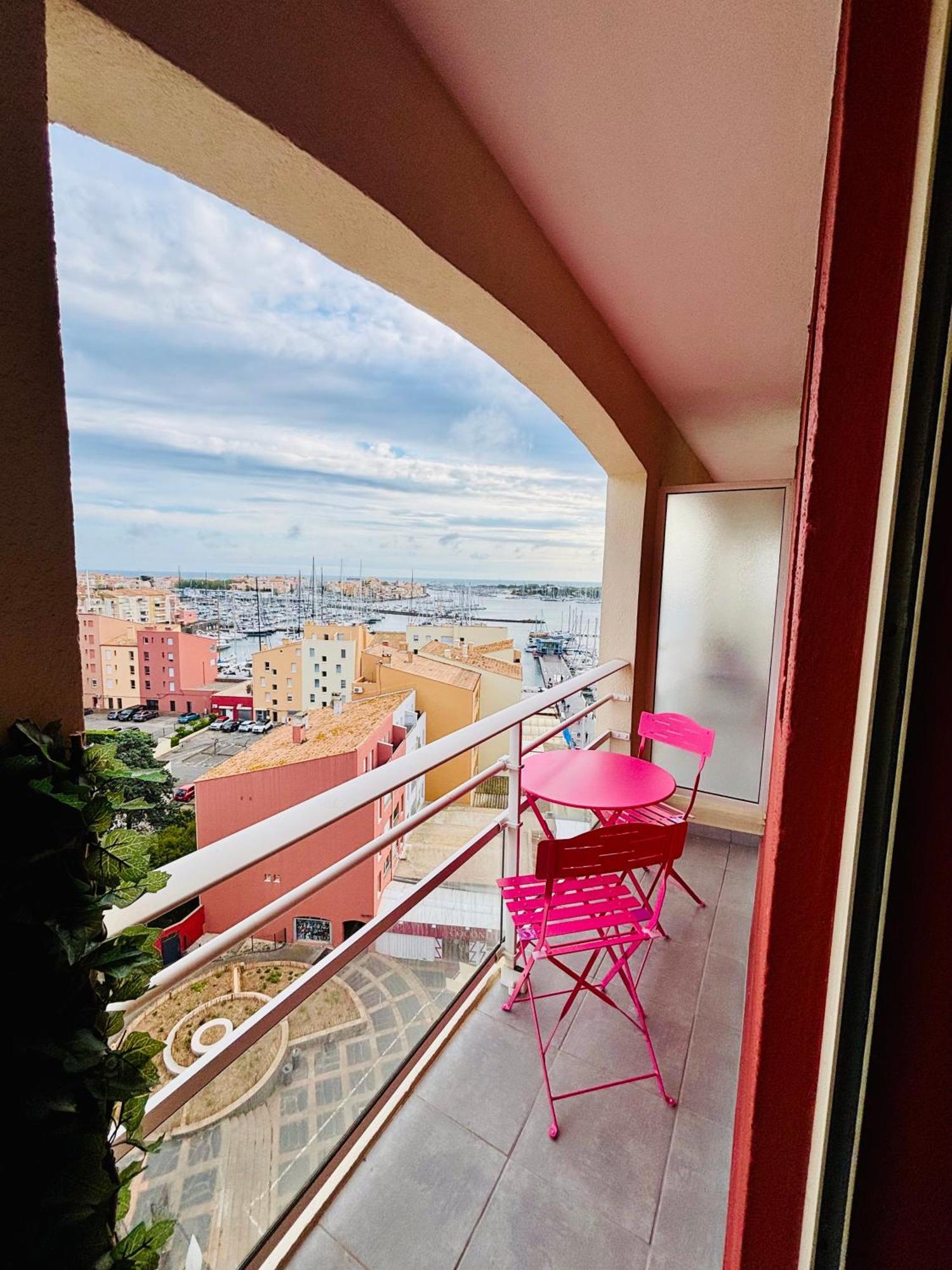 Centre Port,Vue Panoramique,Clim,Balcon,Wifi Appartement Agde Buitenkant foto